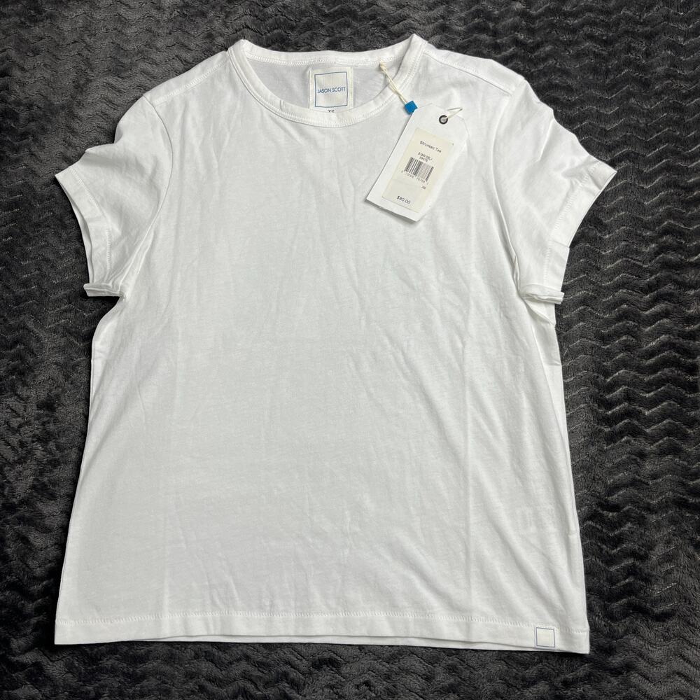 Jason Scott Shrunken T-shirt white size XS NWT